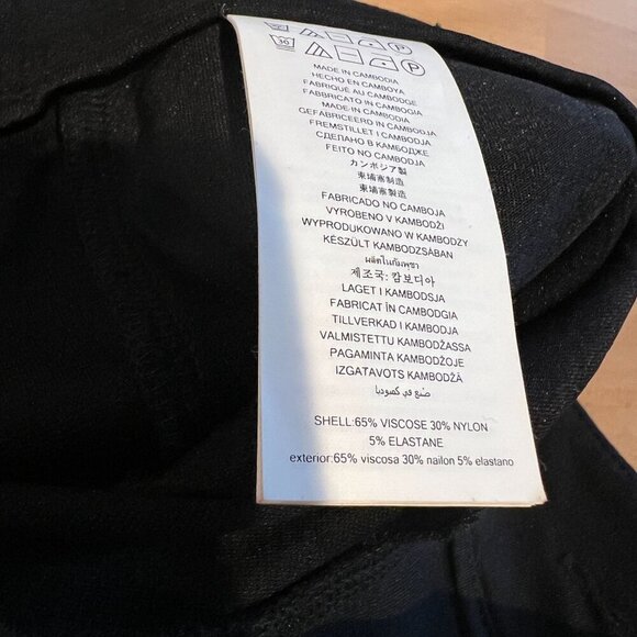 Michael Michael Kors Women's High-Rise Ponte Pintuck Pants PETITE Small Black - Picture 9 of 11